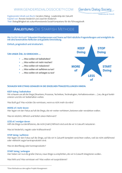 Die Starfish Methode - Genders Dialog Society