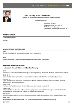 Lindenlauf, Prof. Dr. Frank