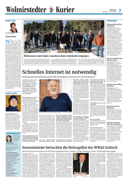 Innenminister betrachtet die Beitragsflut des