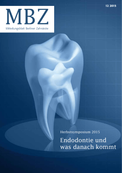 Endodontie und was danach kommt