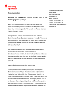 Presseinfo - Soccertour 2015 danach - Wartburg
