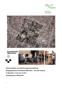 Ein Jahr danach 9. Mai 2015, 11 Uhr bis 13