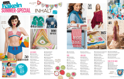 Simply Häkeln Sommer Special 02/2015 Inhalt