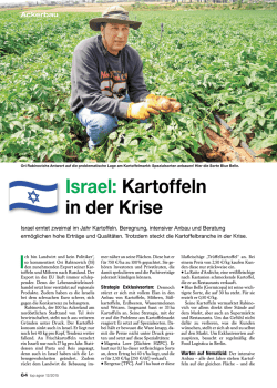 Israel: Kartoffeln in der Krise