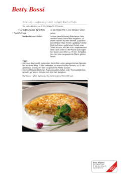 R&ouml;sti-Grundrezept mit rohen Kartoffeln