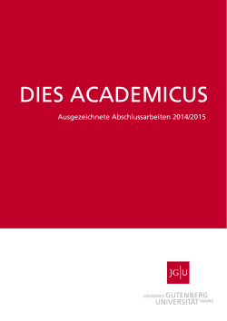 dies academicus - Johannes Gutenberg