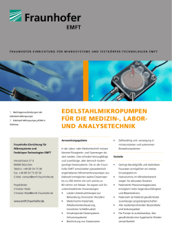 Edelstahlmikropumpe f&uuml;r die Medizin-, Labor
