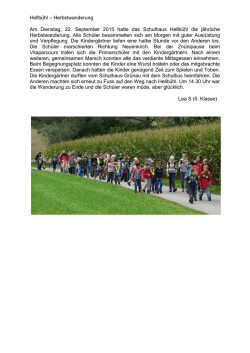 Herbstwanderung 2015