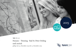 Husum &ndash; T&ouml;nning - Bad St. Peter Ording und zur&uuml;ck