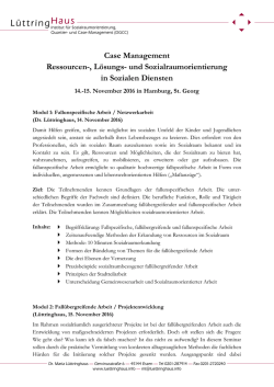 Case Management Ressourcen-, Lösungs