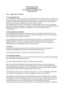 Schlichtungsordnung - Kreishandwerkerschaft Barnim