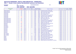 DIGITALES FERNSEHEN - DIGITAL VIDEO BROADCAST
