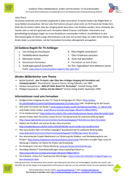 Handout Kinder und Fernsehen - Schule Moorflagen