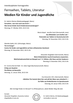 Fernsehen, Tablets, Literatur Medien f&uuml;r Kinder und Jugendliche