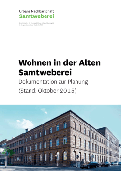 Wohnen in der Alten Samtweberei