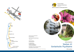 Station 41 - Hinweise - Zentrum für Psychiatrie Emmendingen