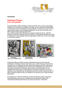 Hommage &agrave; Picasso - M&uuml;nchner K&uuml;nstlerhaus
