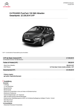 C4 PICASSO PureTech 130 S&S Attraction Gesamtpreis 22 230,00