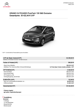 GRAND C4 PICASSO PureTech 130 S&S Exclusive Gesamtpreis 35 422,46