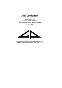 J+S Leitfaden - Pfadikorps Glockenhof Z&uuml;rich