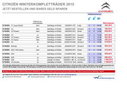 citroën winterkompletträder 2015