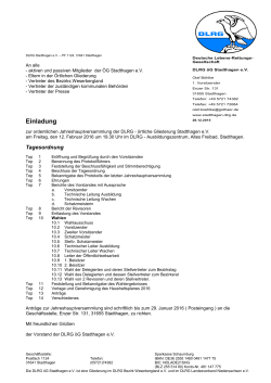 Jahreshauptvers 2016 mit Wahlen - DLRG