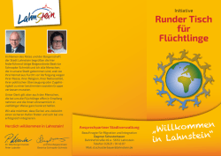 Runder Tisch für Flüchtlinge
