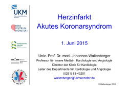 Herzinfarkt Akutes Koronarsyndrom