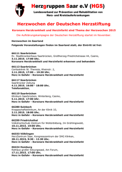 Herzwochen der Deutschen Herzstiftung