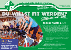 DU WILLST FIT WERDEN?