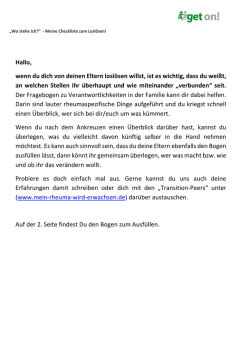 Hallo, wenn du dich von deinen Eltern losl&ouml;sen willst, ist es wichtig