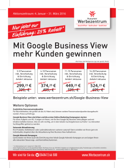 Mit Google Business View mehr Kunden gewinnen