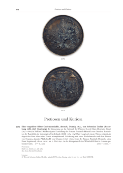 Pretiosen und Kuriosa