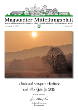 Ausgabe KW - Magstadter