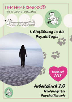 Arbeitsbuch 2.0 - Heilpraktiker Psychotherapie: 1