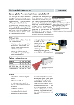 Datenblatt Sicherheits-Laserscanner HG 45000ZA Rev. 02