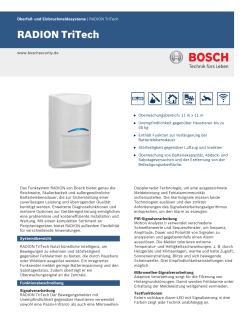 RADION TriTech - Bosch Security Systems