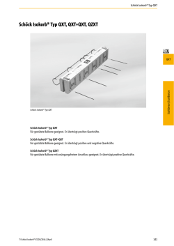 Teildokument Technische Information Sch&ouml;ck Isokorb&reg; Typ QXT