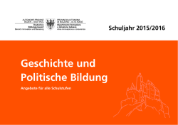 Geschichte und Politische Bildung