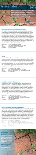 Aktuelles Programm - Blaues Kreuz Kanton Bern