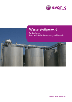 Hydrogen peroxide tank installation