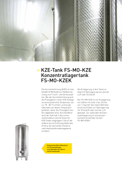 KZE-Tank FS-MO-KZE Konzentratlagertank FS-MO-KZEK