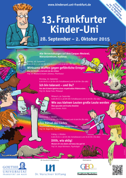 Plakat Kinder-Uni 2015