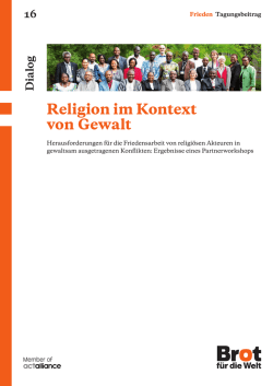 Religion im Kontext von Gewalt