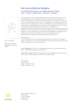 Die verrechtlichte Religion