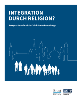 INTEGRATION DURCH RELIGION?