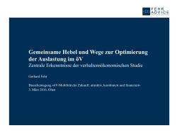 Hebel und Wege zur Optimierung der Auslastung im &ouml;V
