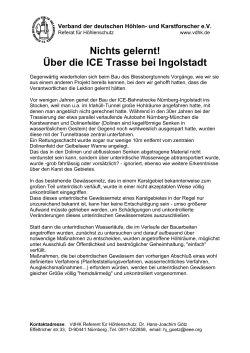Nichts gelernt! Über die ICE Trasse bei Ingolstadt
