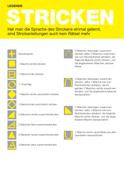 Hat man die Sprache des Strickens einmal gelernt