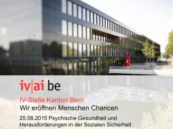 IV&ndash;Stelle Kanton Bern